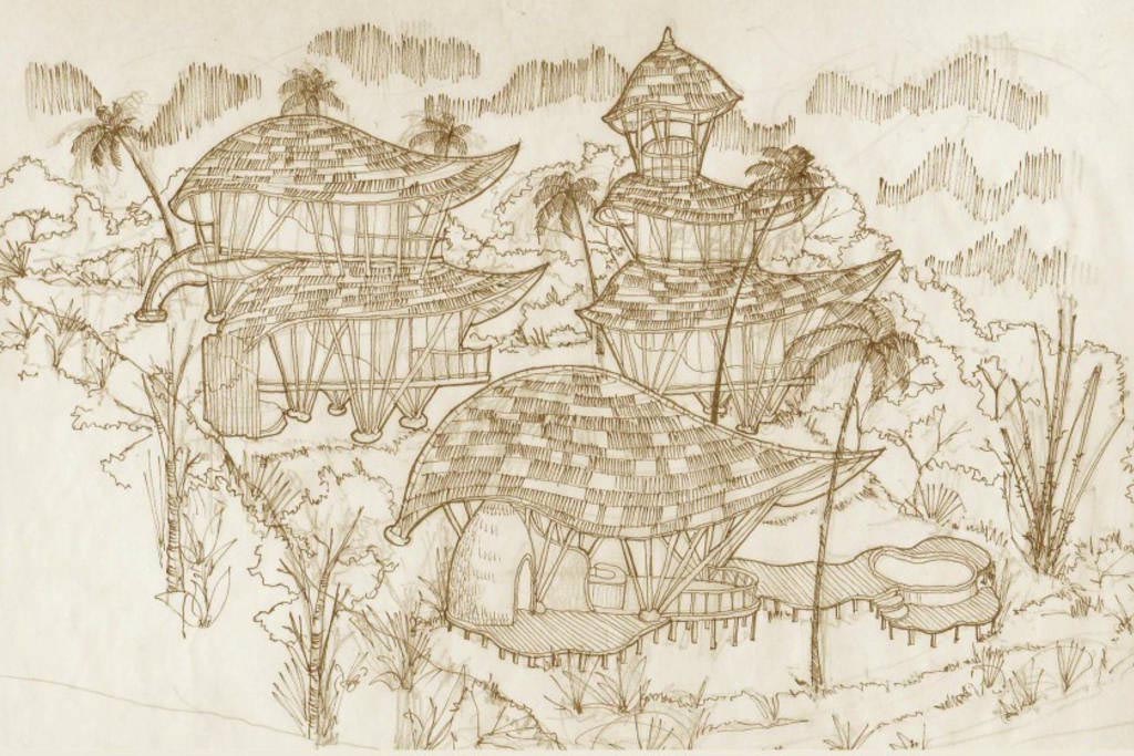 Ananda House sketch